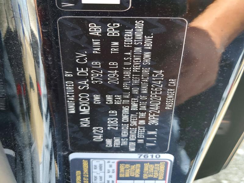 Продаж на аукціоні авто 2023 Kia Forte, vin: 3KPF24AD2PE624154, номер лоту: 51065536