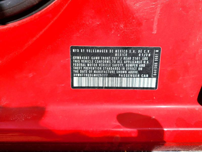 Продажа на аукционе авто 2020 Volkswagen Jetta, vin: 3VW6T7BU9LM025777, номер лота: 48072606