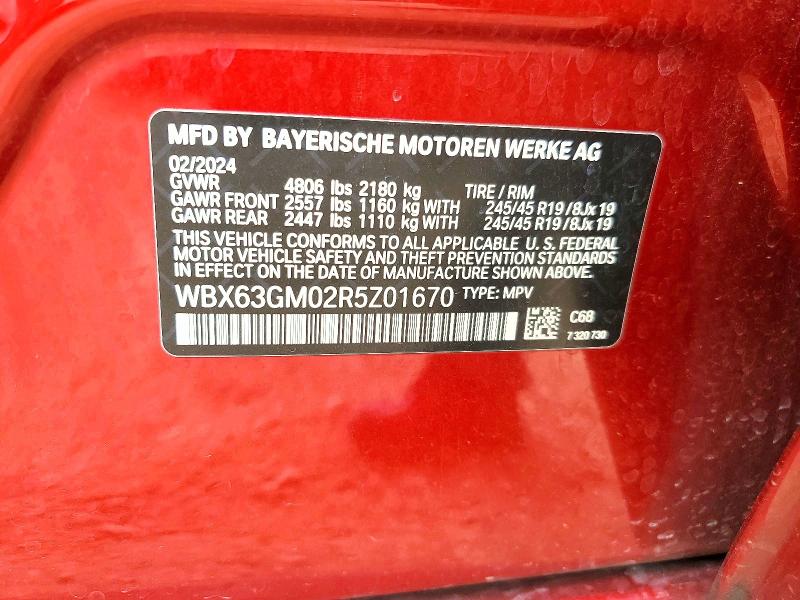 Aukcja sprzedaży 2024 Bmw X2, vin: WBX63GM02R5Z01670, numer aukcji: 49372806