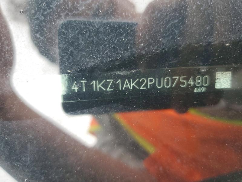 2023 Toyota Camry მანქანა იყიდება აუქციონზე, vin: 4T1KZ1AK2PU075480, აუქციონის ნომერი: 49599346