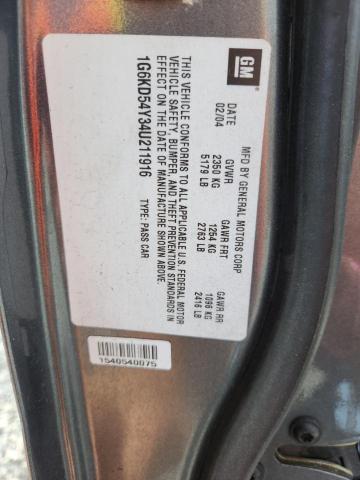 2004 Cadillac Deville მანქანა იყიდება აუქციონზე, vin: 1G6KD54Y34U211916, აუქციონის ნომერი: 51226796