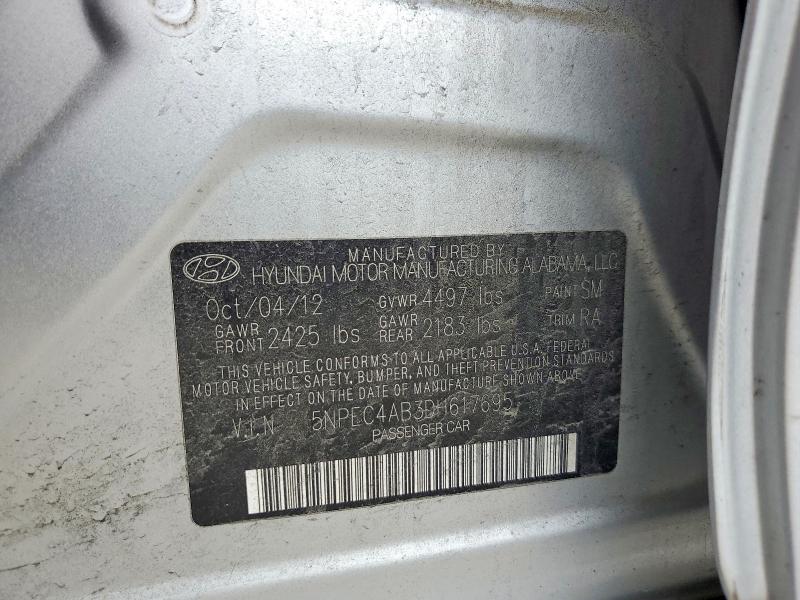 Aukcja sprzedaży 2013 Hyundai Sonata, vin: 5NPEC4AB3DH617695, numer aukcji: 49953126