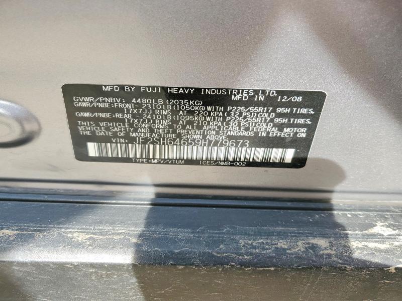 Aukcja sprzedaży 2009 Subaru Forester, vin: JF2SH64659H779673, numer aukcji: 48443266