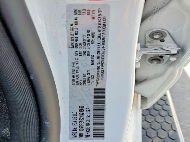 Продажа на аукционе авто 2022 Ram 1500, vin: 1C6RREAG2NN288692, номер лота: 51329496