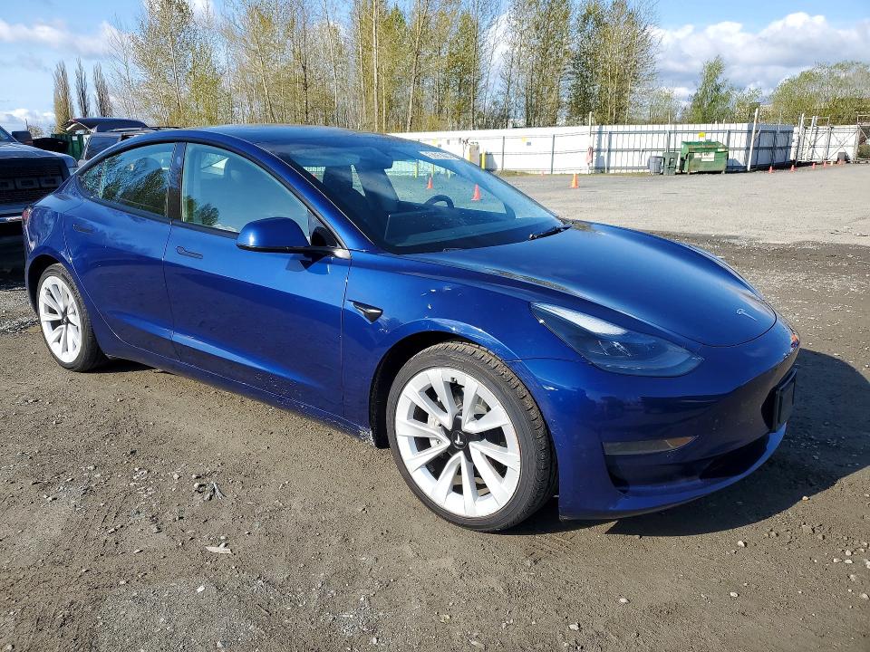 2022 Tesla Model 3 მანქანა იყიდება აუქციონზე, vin: 5YJ3E1EA7NF371929, აუქციონის ნომერი: 50350706
