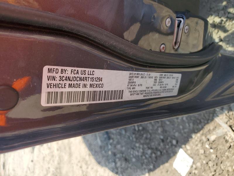 50316096 :رقم المزاد ، 3C4NJDCN4RT151294 vin ، 2024 Jeep Compass مزاد بيع