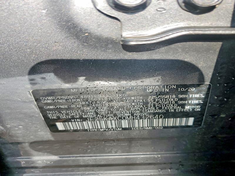 Aukcja sprzedaży 2021 Subaru Forester, vin: JF2SKAXC0MH432640, numer aukcji: 51713086
