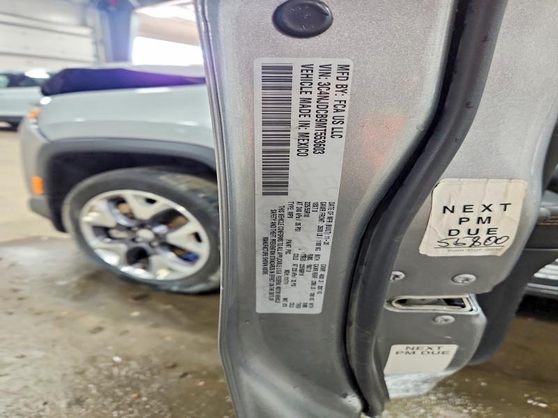 50481786 :رقم المزاد ، 3C4NJDCB9MT553603 vin ، 2021 Jeep Compass مزاد بيع