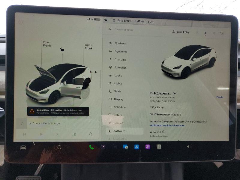 Продажа на аукционе авто 2022 Tesla Model Y, vin: 7SAYGDEE1NF480202, номер лота: 51600106