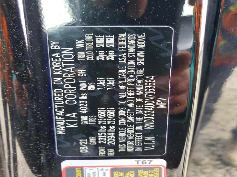51332456 :رقم المزاد ، KNDJ33AU0N7163664 vin ، 2022 Kia Soul مزاد بيع