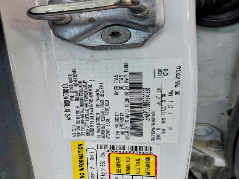 Продажа на аукционе авто 2014 Ford Fusion, vin: 3FA6P0UU8ER290228, номер лота: 52027766