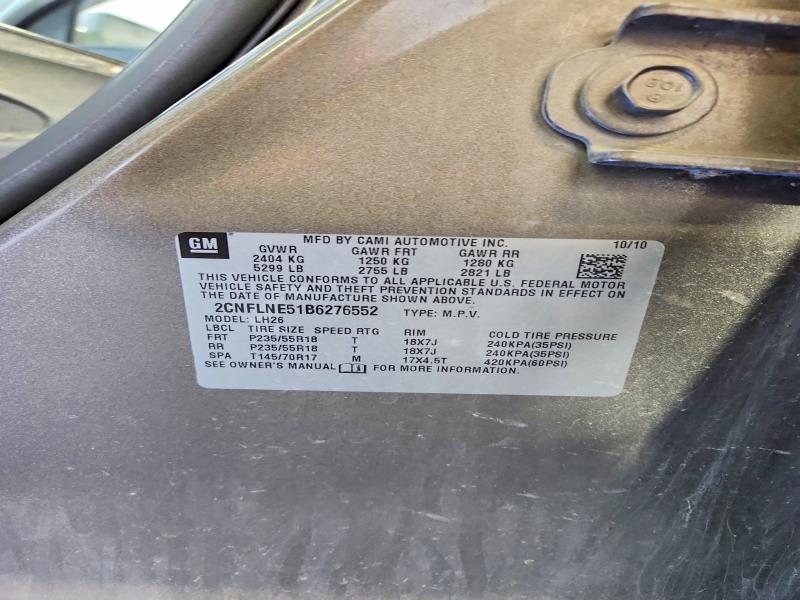 Продаж на аукціоні авто 2011 Chevrolet Equinox, vin: 2CNFLNE51B6276552, номер лоту: 49413406