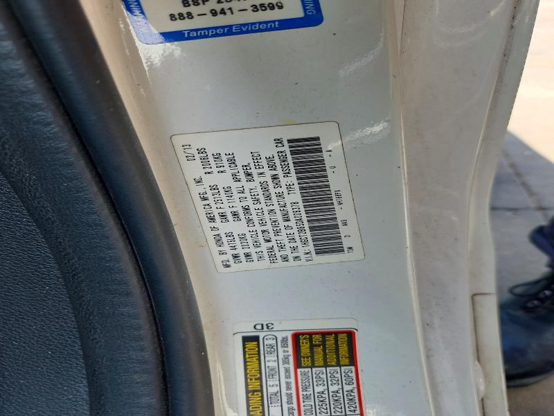 50344266 :رقم المزاد ، 1HGCT2B85DA006378 vin ، 2013 Honda Accord مزاد بيع