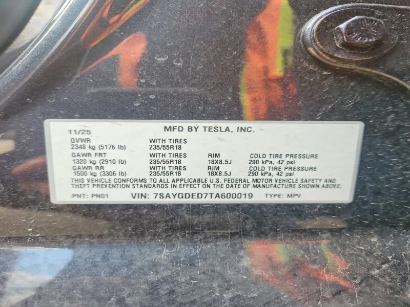 Продажа на аукционе авто 2026 Tesla Model Y, vin: 7SAYGDED7TA600019, номер лота: 49463246