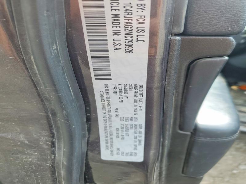 Продаж на аукціоні авто 2021 Jeep Grand Cherokee, vin: 1C4RJFAG2MC790926, номер лоту: 50940416