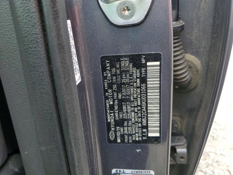 2019 Hyundai Tucson მანქანა იყიდება აუქციონზე, vin: KM8J2CA46KU031066, აუქციონის ნომერი: 51151196