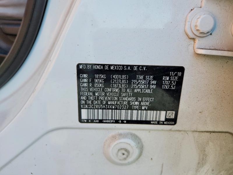 Продажа на аукционе авто 2019 Honda Hr-v, vin: 3CZRU5H3XKM702327, номер лота: 50614226