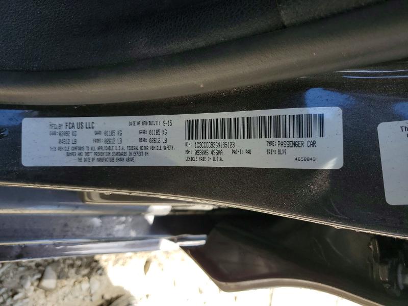 Продажа на аукционе авто 2016 Chrysler 200, vin: 1C3CCCCB3GN135123, номер лота: 51044186