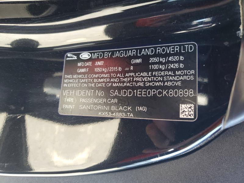 Aukcja sprzedaży 2023 Jaguar F-type, vin: SAJDD1EE0PCK80898, numer aukcji: 50294706