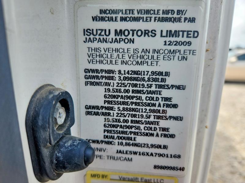 Продажа на аукционе авто 2010 Isuzu Nqr, vin: JALE5W16XA7901168, номер лота: 51911566
