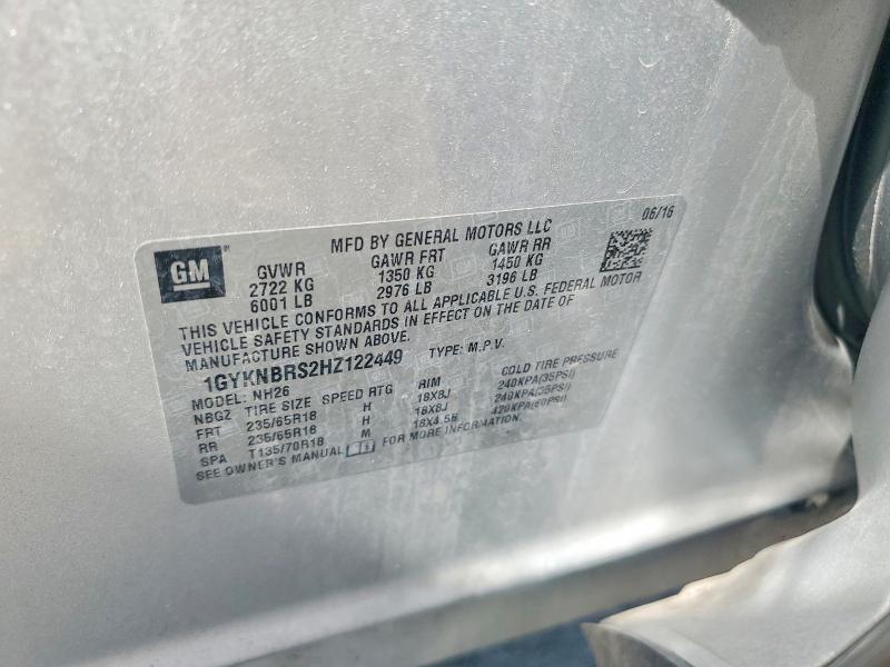 Продажа на аукционе авто 2017 Cadillac Xt5, vin: 1GYKNBRS2HZ122449, номер лота: 50584756