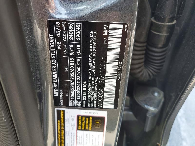 Продажа на аукционе авто 2018 Mercedes-benz Glc, vin: WDC0G4JB3JV113216, номер лота: 49938546