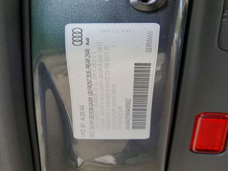 2021 Audi A5 მანქანა იყიდება აუქციონზე, vin: WAUFACF56MA055822, აუქციონის ნომერი: 48803706