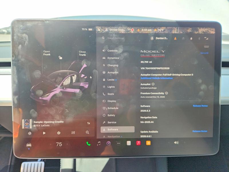 2022 Tesla Model Y მანქანა იყიდება აუქციონზე, vin: 7SAYGDEF5NF523528, აუქციონის ნომერი: 50568016