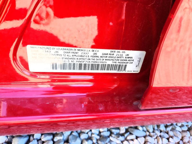 2006 Volkswagen Jetta მანქანა იყიდება აუქციონზე, vin: 3VWSF71K76M619925, აუქციონის ნომერი: 51856236
