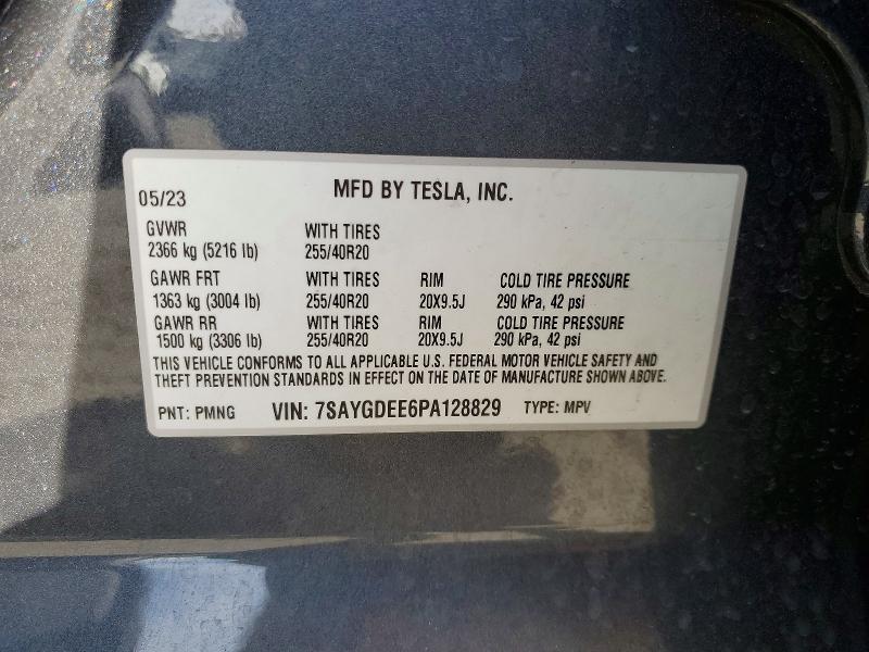 Продажа на аукционе авто 2023 Tesla Model Y, vin: 7SAYGDEE6PA128829, номер лота: 48548406