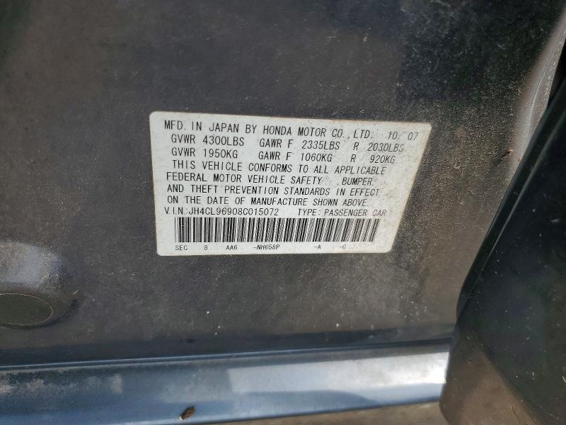 Aukcja sprzedaży 2008 Acura Tsx, vin: JH4CL96908C015072, numer aukcji: 51718446