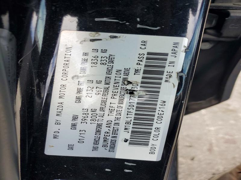 2013 Mazda Mazda3 მანქანა იყიდება აუქციონზე, vin: JM1BL1TF5D1777330, აუქციონის ნომერი: 48313496