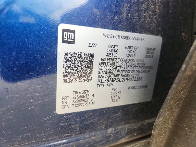 50956596 :رقم المزاد ، KL79MPSL2PB072163 vin ، 2023 Chevrolet Trailblazer مزاد بيع