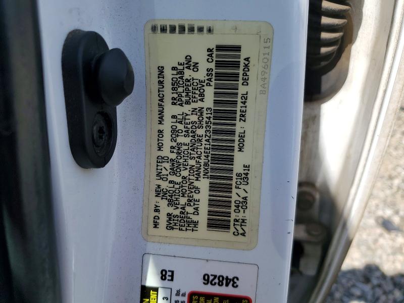 Продаж на аукціоні авто 2010 Toyota Corolla, vin: 1NXBU4EE1AZ335413, номер лоту: 51871946