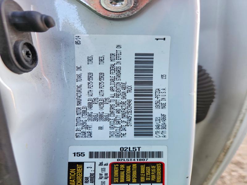 Aukcja sprzedaży 2014 Toyota Tundra, vin: 5TFAW5F15EX394948, numer aukcji: 50473536