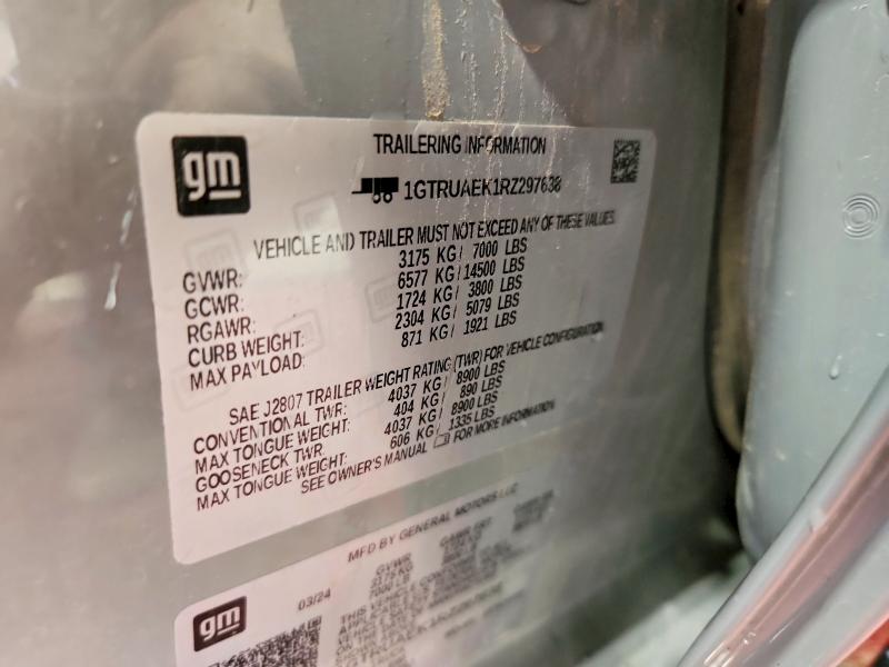 Auction sale of the 2024 Gmc Sierra, vin: 1GTRUAEK1RZ297638, lot number: 51168646