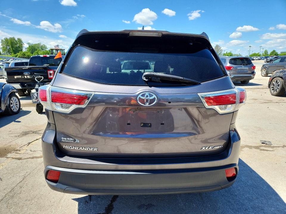 Продажа на аукционе авто 2015 Toyota Highlander, vin: 5TDJKRFH0FS224522, номер лота: 51309306