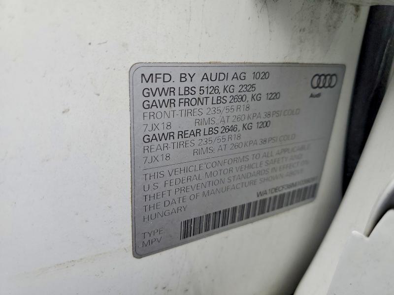 Продажа на аукционе авто 2021 Audi Q3, vin: WA1DECF38M1038091, номер лота: 50743916