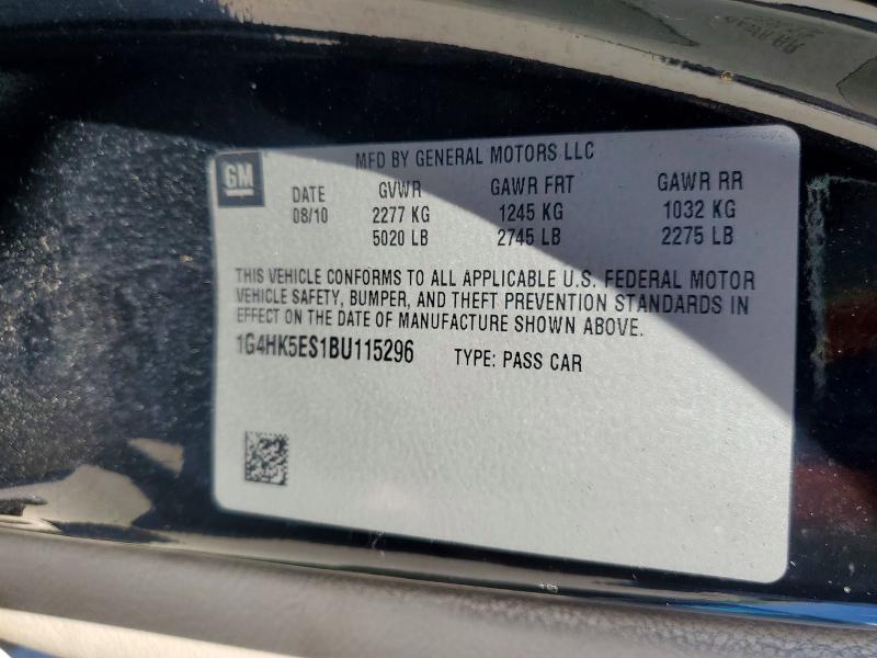 Aukcja sprzedaży 2011 Buick Lucerne, vin: 1G4HK5ES1BU115296, numer aukcji: 51370396