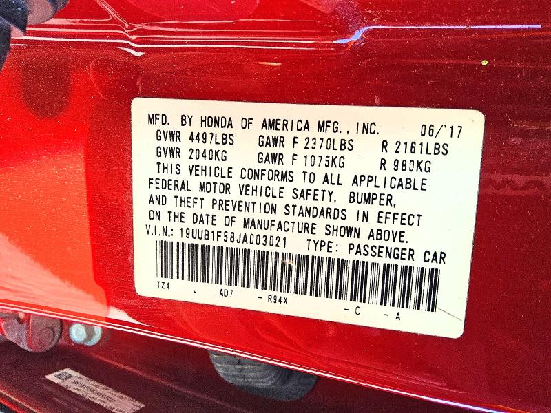 Aukcja sprzedaży 2018 Acura Tlx, vin: 19UUB1F58JA003021, numer aukcji: 50711036