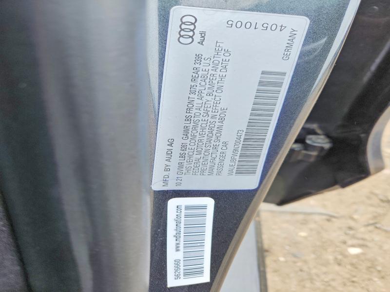Aukcja sprzedaży 2022 Audi E-tron Gt, vin: WAUEJBFW9N7004473, numer aukcji: 51440126