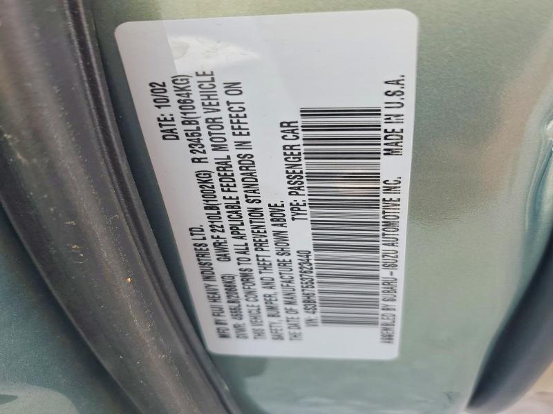 Продаж на аукціоні авто 2003 Subaru Legacy, vin: 4S3BH675537623440, номер лоту: 51106266