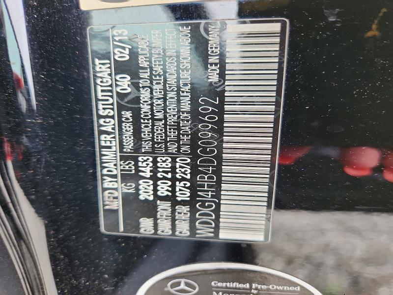 Aukcja sprzedaży 2013 Mercedes-benz C, vin: WDDGJ4HB4DG099692, numer aukcji: 51551746