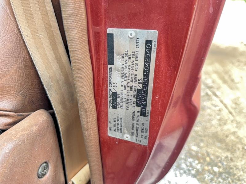 1985 Toyota Pickup მანქანა იყიდება აუქციონზე, vin: JT4RN56D9F5042940, აუქციონის ნომერი: 51451256