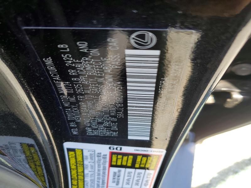 Aukcja sprzedaży 2024 Lexus Es, vin: 58AJZ1B1XRU177574, numer aukcji: 50939236