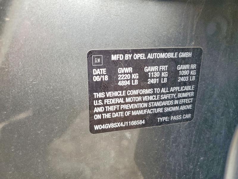 Aukcja sprzedaży 2018 Buick Regal Tourx, vin: W04GV8SX4J1166584, numer aukcji: 50483676