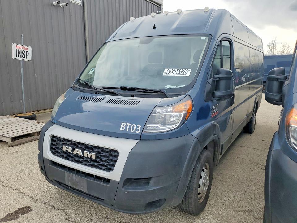 2021 Ram Promaster 3500 მანქანა იყიდება აუქციონზე, vin: 3C6FRVJG1ME501007, აუქციონის ნომერი: 49304126