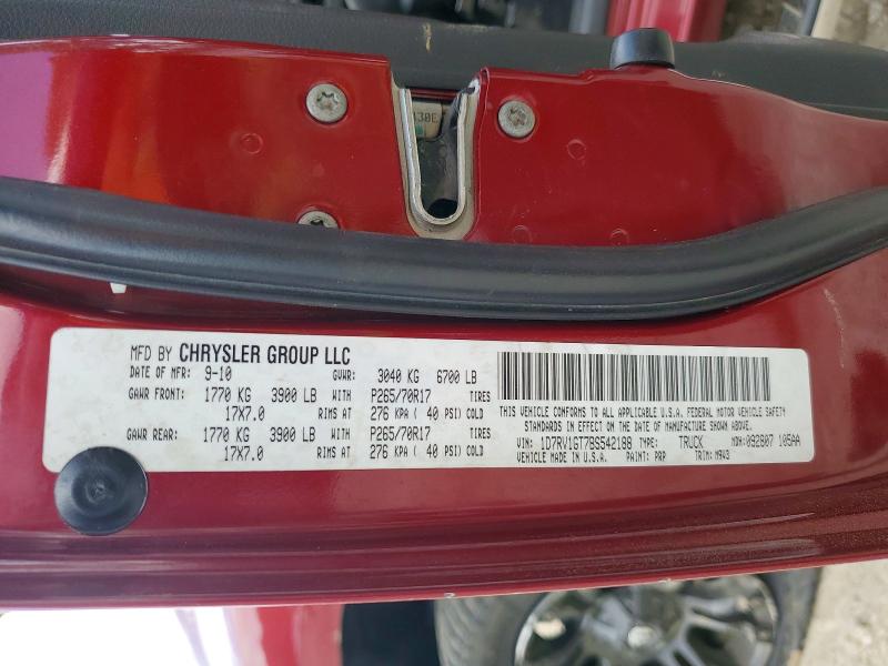 Продаж на аукціоні авто 2011 Dodge Ram 1500, vin: 1D7RV1GT7BS542188, номер лоту: 48437796