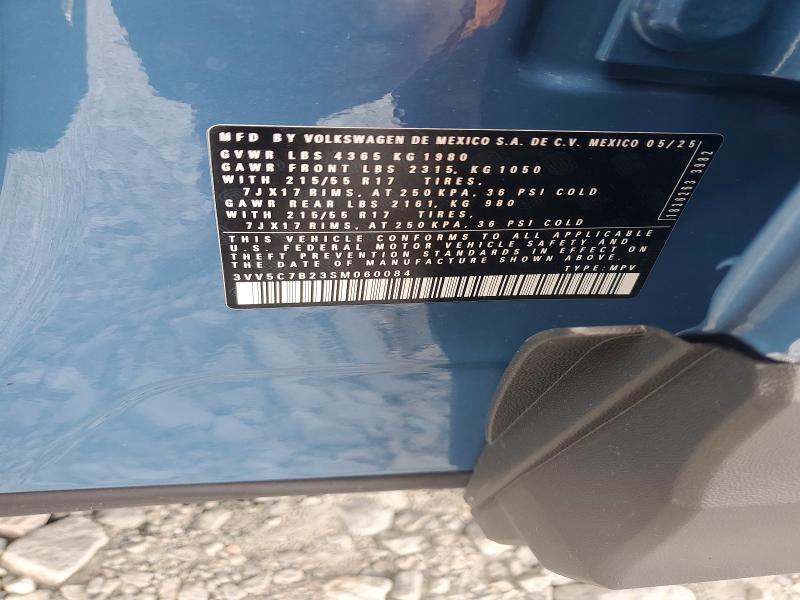 Продаж на аукціоні авто 2025 Volkswagen Taos, vin: 3VV5C7B23SM060084, номер лоту: 48647966