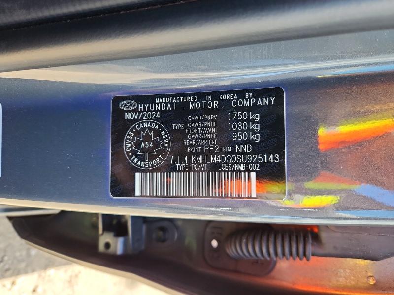 51117796 :رقم المزاد ، KMHLM4DG0SU925143 vin ، 2025 Hyundai Elantra مزاد بيع